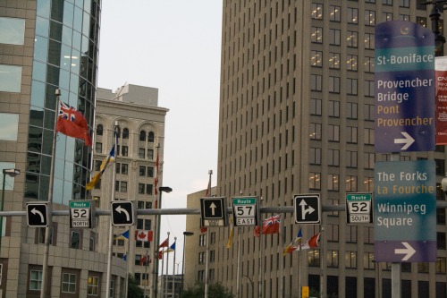 Wayfinding and Typographic Signs - portage-and-main