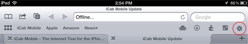 iCab Settings Icon