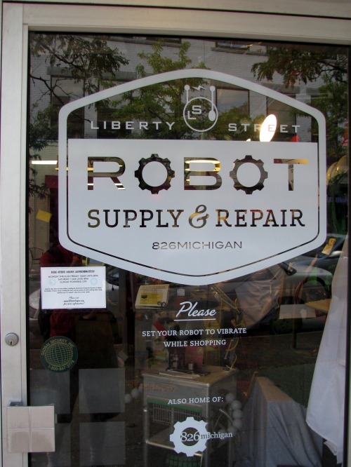 Wayfinding and Typographic Signs - robot-supply-repair