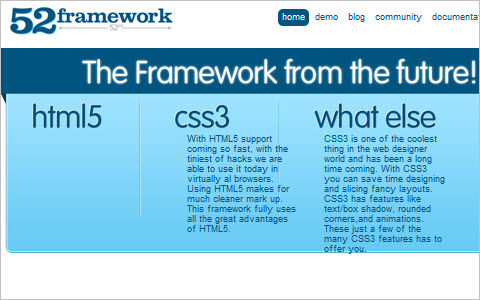  First ever html5 and css3 framework 