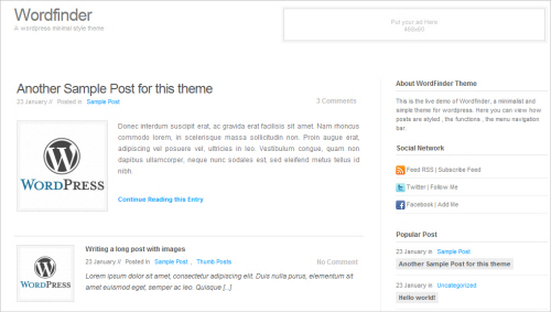 Wordfinder Free WP Theme