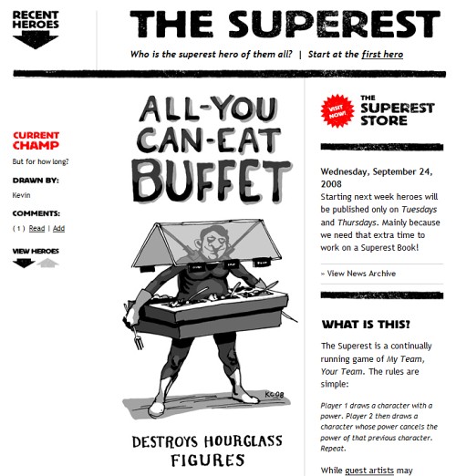 Retro and Vintage Designs - The Superest: Who is the superest hero of them all?