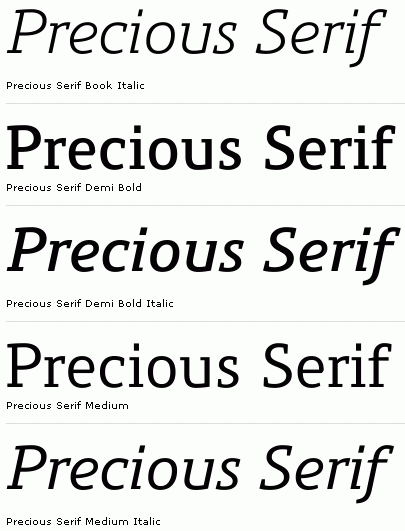 Precious Serif