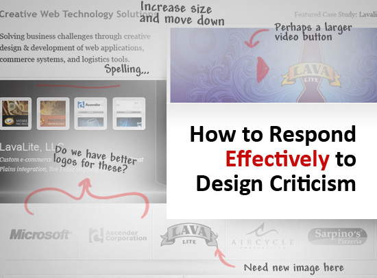 How to Respond Effectively to Design Criticism