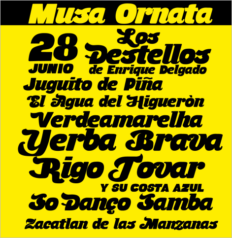 Tipografía Gratis de Junio: Musa Ornata