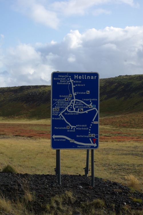 Wayfinding and Typographic Signs - icelandic-road-map-sign