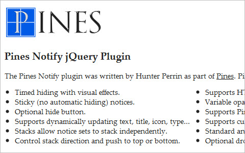 Pines Notify jQuery Plugin