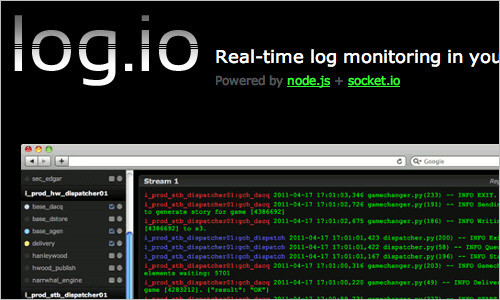 Log.io - Real-time log monitoring in your browser