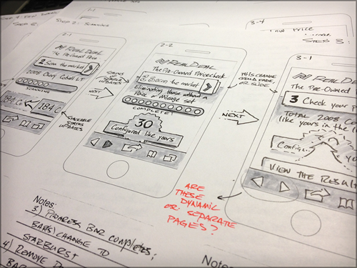 High-fi sketches can provide good guidance for development