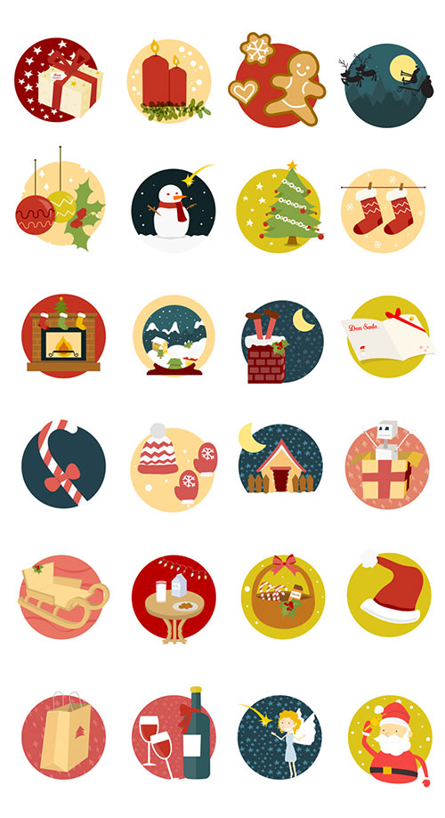 A quick preview of this year’s Christmas Icon Set.