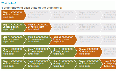  CSS Step Menu