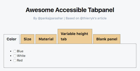 Tab Panels, The Right Way