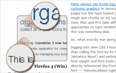  Truetype, Font Variants and Antialiasing