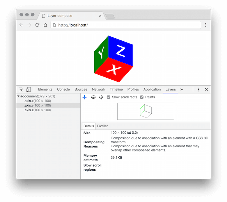 Chrome with DevTools