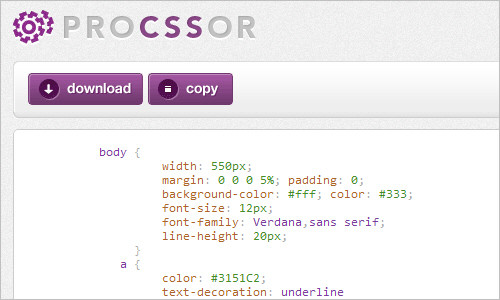 ProCSSor - Advanced CSS Prettifier