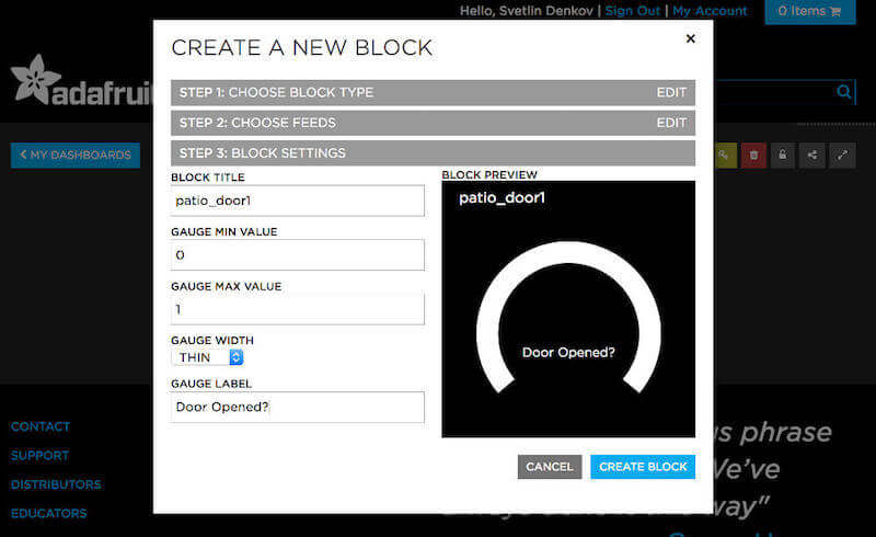 Details for Gauge block