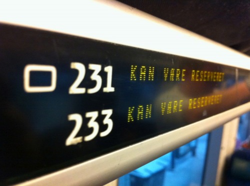 Wayfinding and Typographic Signs - train