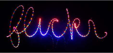 Lettering and Handwriting - Flickr in Lights 3